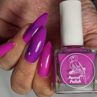 Parrot Polish Berries By The Shore Solar Nail Polish - Pink/Purple