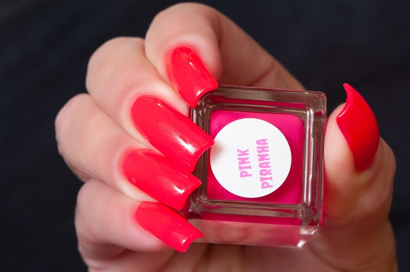 Parrot Polish Piranha Pink Neon Nail Polish