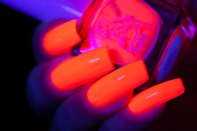 Parrot Polish Piranha Pink Neon Nail Polish