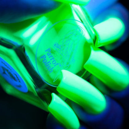 Parrot Polish Mahi Mahi Dark Green Neon Nail Polish