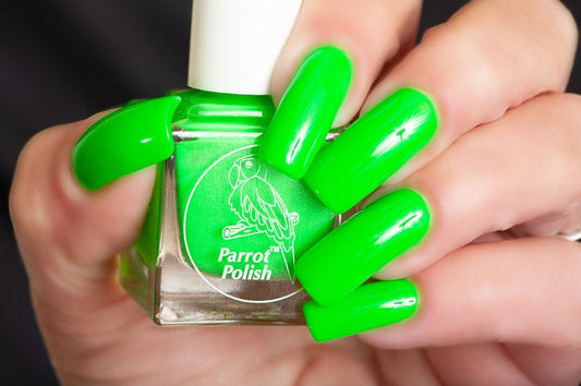 Parrot Polish Gecko Green Neon Nail Polish
