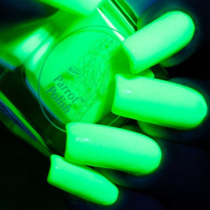 Parrot Polish Gecko Green Neon Nail Polish