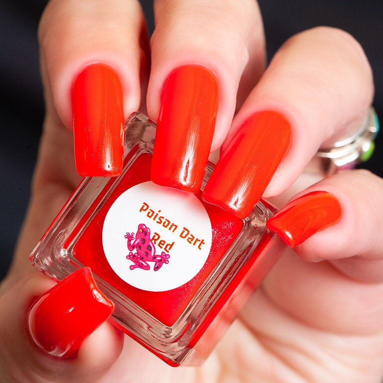 Parrot Polish Poison Dart Red Neon Nail Polish