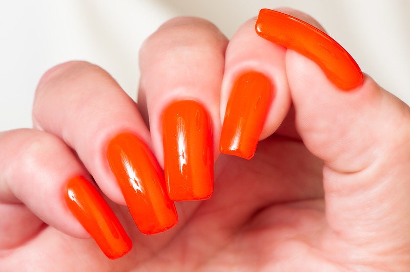 Parrot Polish Bangladesh Tiger Neon Red Nail Polish
