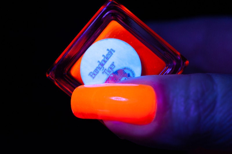 Parrot Polish Bangladesh Tiger Neon Red Nail Polish