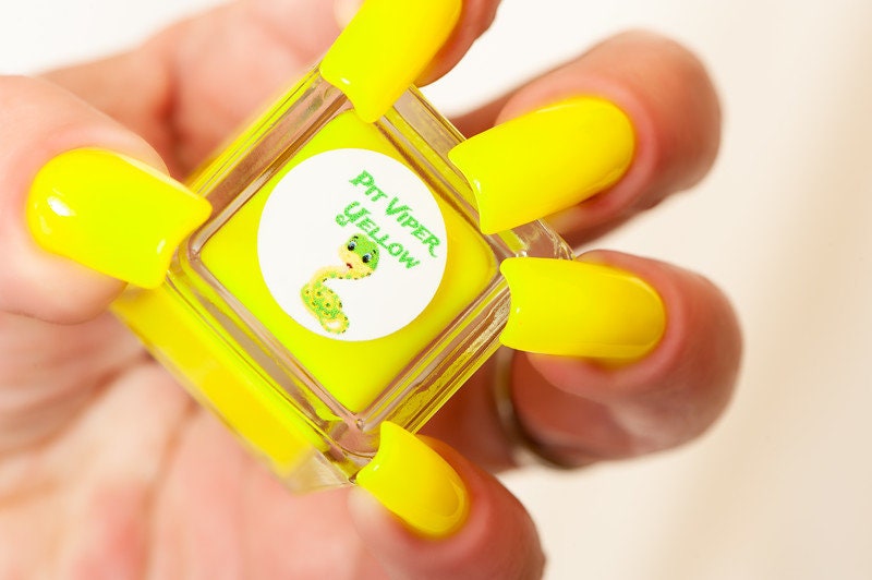 Parrot Polish Pit Viper Yellow Neon Nail Polish