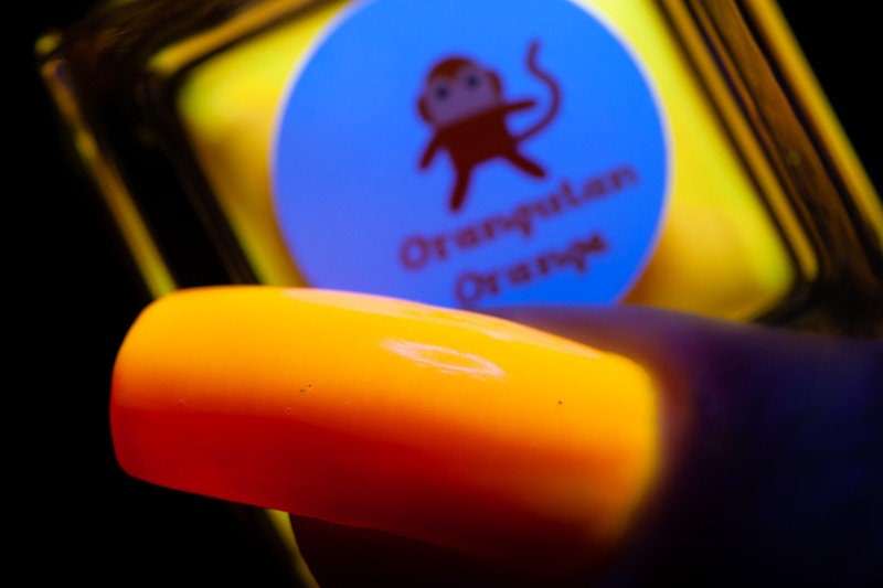 Parrot Polish Orangutan Orange Neon Nail Polish