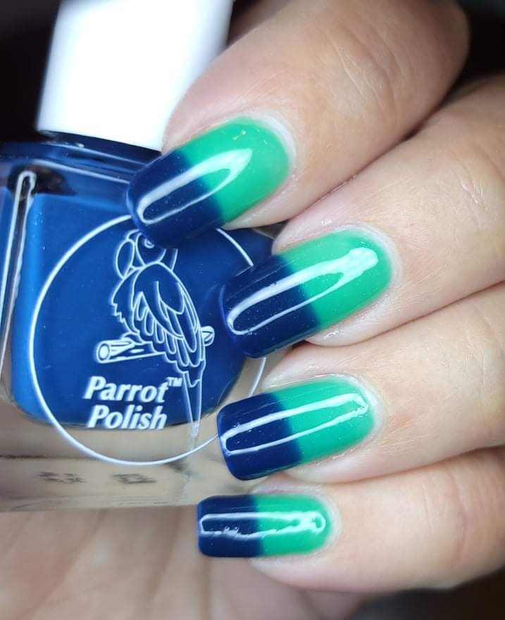 Parrot Polish Pacific Sea Foam Thermal Nail Polish - Blue/Light Green
