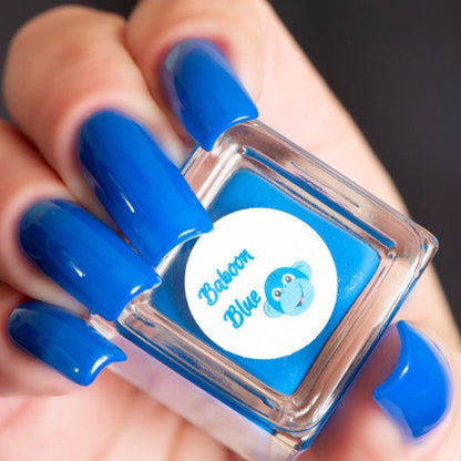 Parrot Polish Baboon Blue Neon Nail Polish