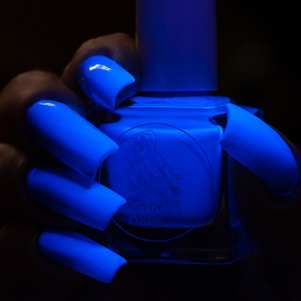 Parrot Polish Baboon Blue Neon Nail Polish