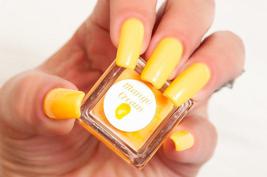 Parrot Polish Mango Cream Neon Pastel Orange Nail Polish