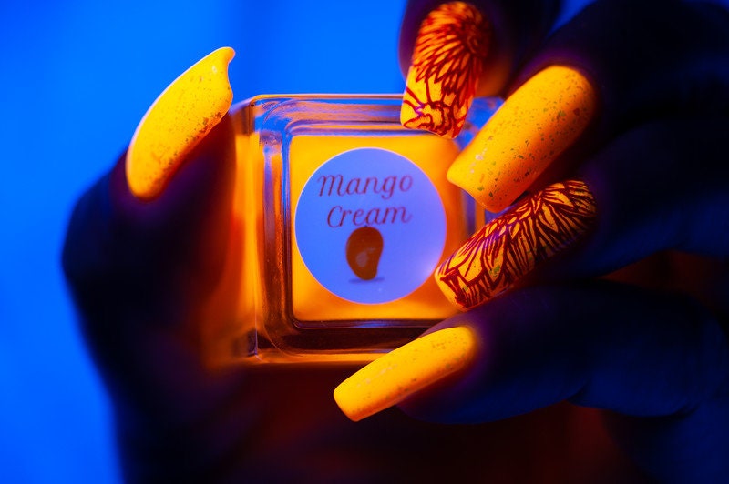 Parrot Polish Mango Cream Neon Pastel Orange Nail Polish