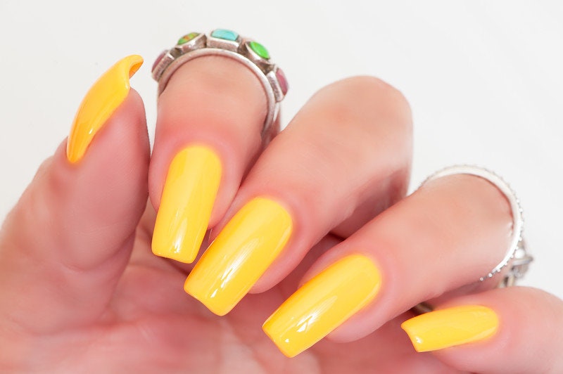 Parrot Polish Mango Cream Neon Pastel Orange Nail Polish