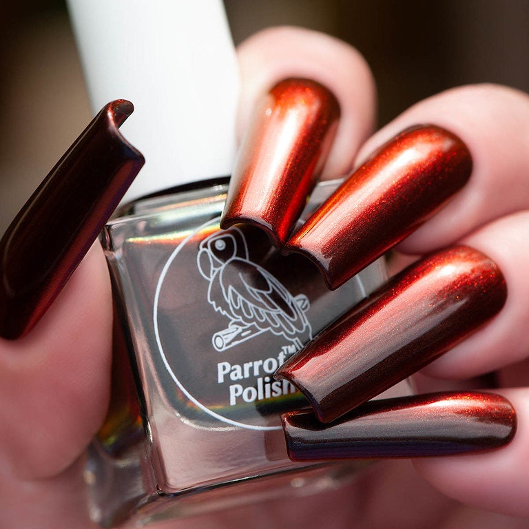 Parrot Polish Sweet Claudia Multichrome Nail Polish - Red/Orange