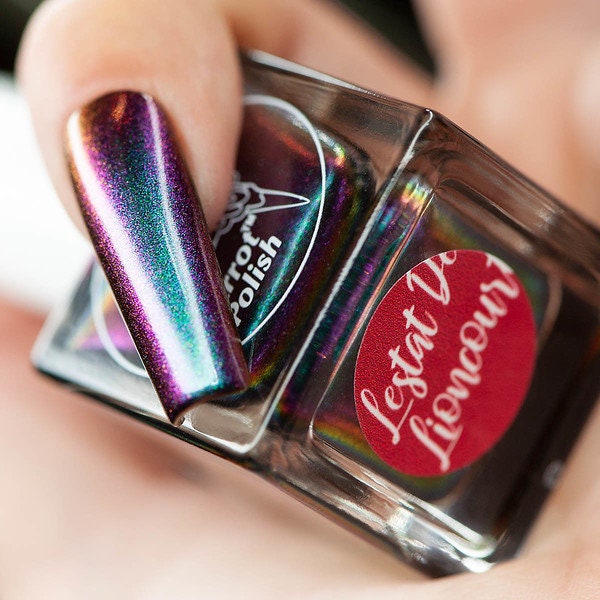 Parrot Polish Lestat De Lioncourt Multichrome Nail Polish - Purple/Green