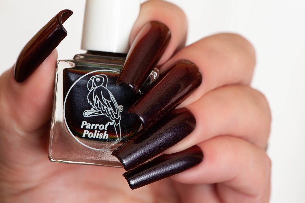 Parrot Polish Vlad Dracul Multichrome Nail Polish - Black/Red/Orange