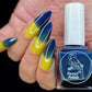 Parrot Polish Forget Me Not Thermal Nail Polish - Blue/Yellow