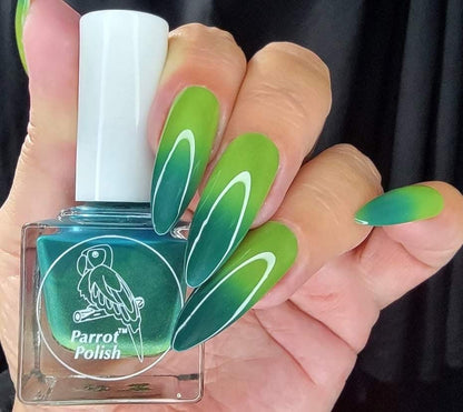 Parrot Polish Allamanda Thermal Nail Polish - Green/Lime