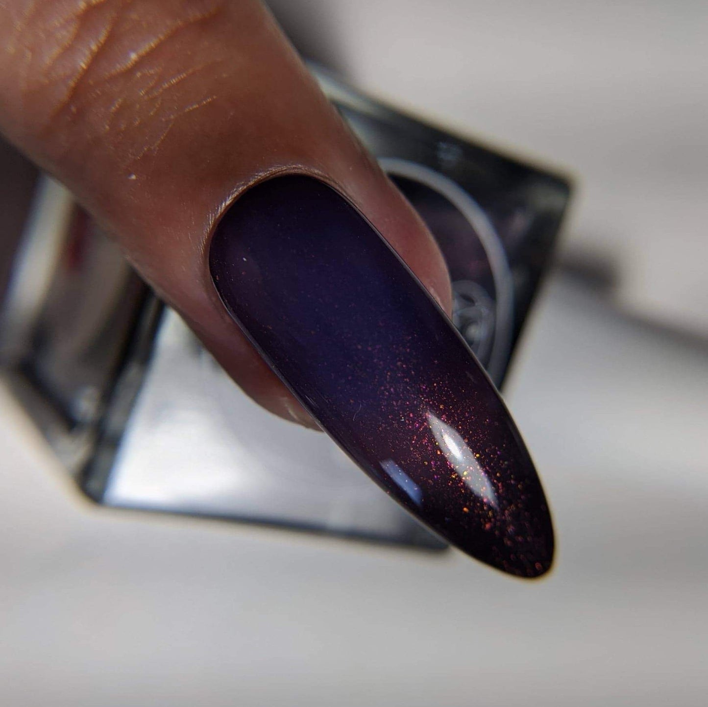 Parrot Polish The Seductress Thermal Nail Polish - Black/Red/Purple